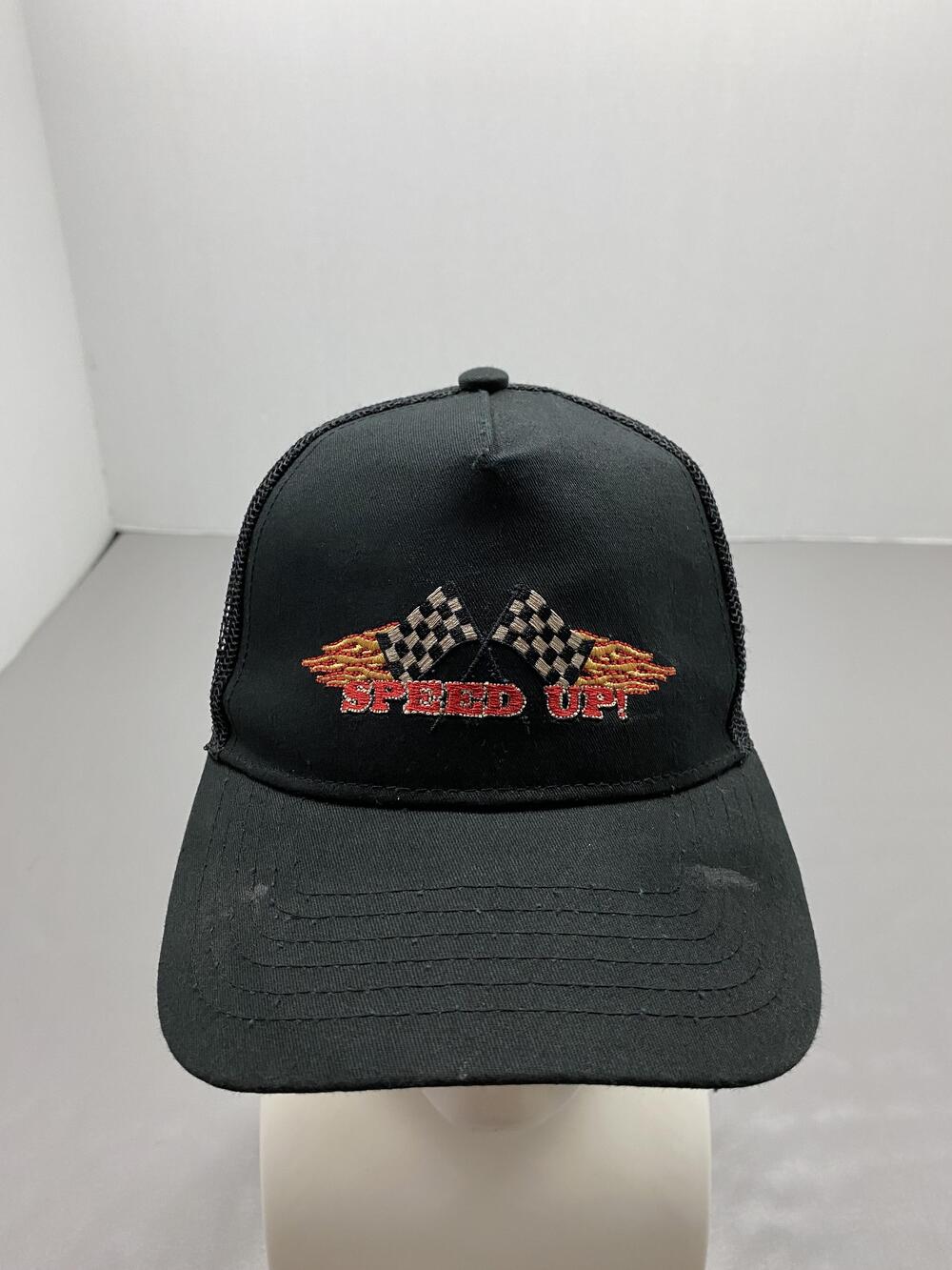CPTN APPAREL LLC Hat Cap Strap Back One Size Black Trucker Cars Embroidered